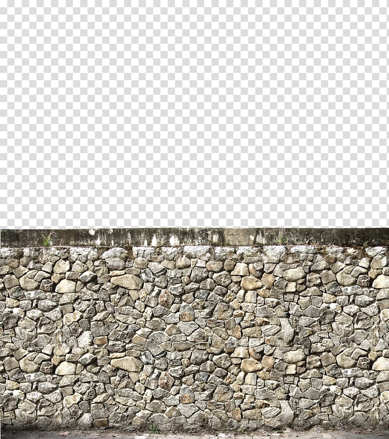 gray concrete pebbles, Stone wall , Stone wall transparent background PNG clipart
