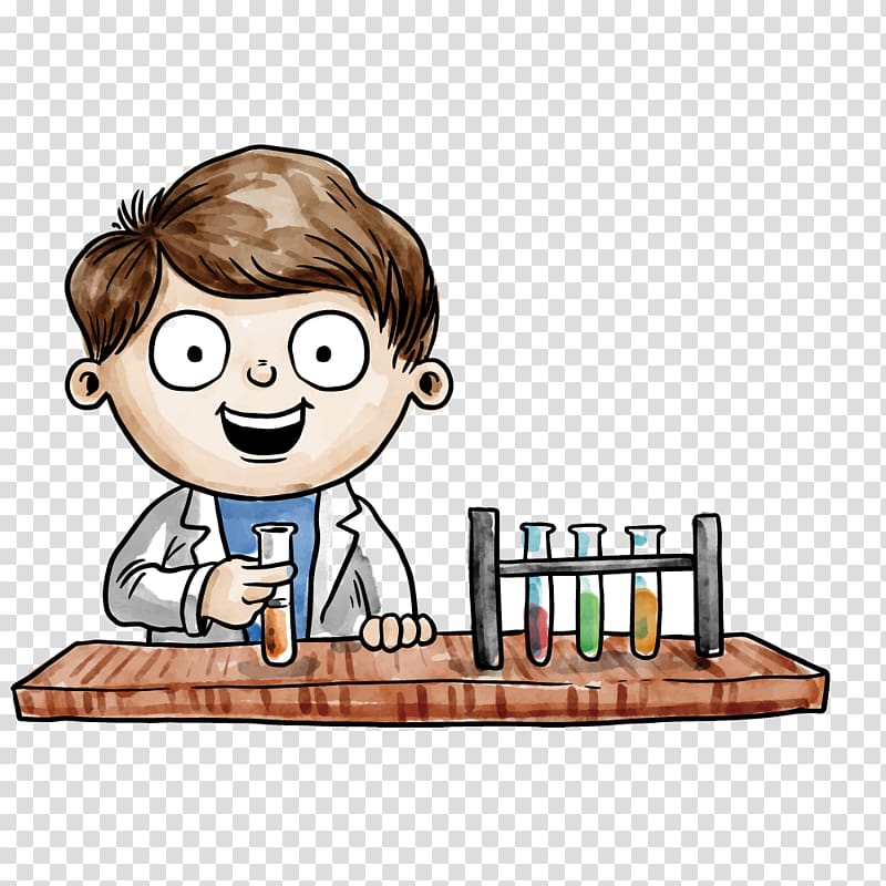 Cartoon boy illustration, Analytical chemistry Drawing Chemical Engineering  Physics, science experiment transparent background PNG clipart | HiClipart