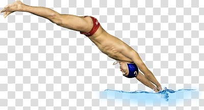 person diving into pool clip art