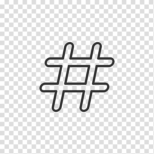 Hashtag Computer Icons Number sign, post it transparent background PNG clipart