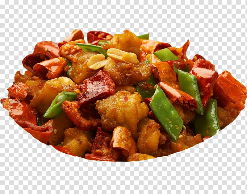 Twice cooked pork Kung Pao chicken Chinese cuisine Snow pea Chicken 65, Crab fried peanut peas transparent background PNG clipart