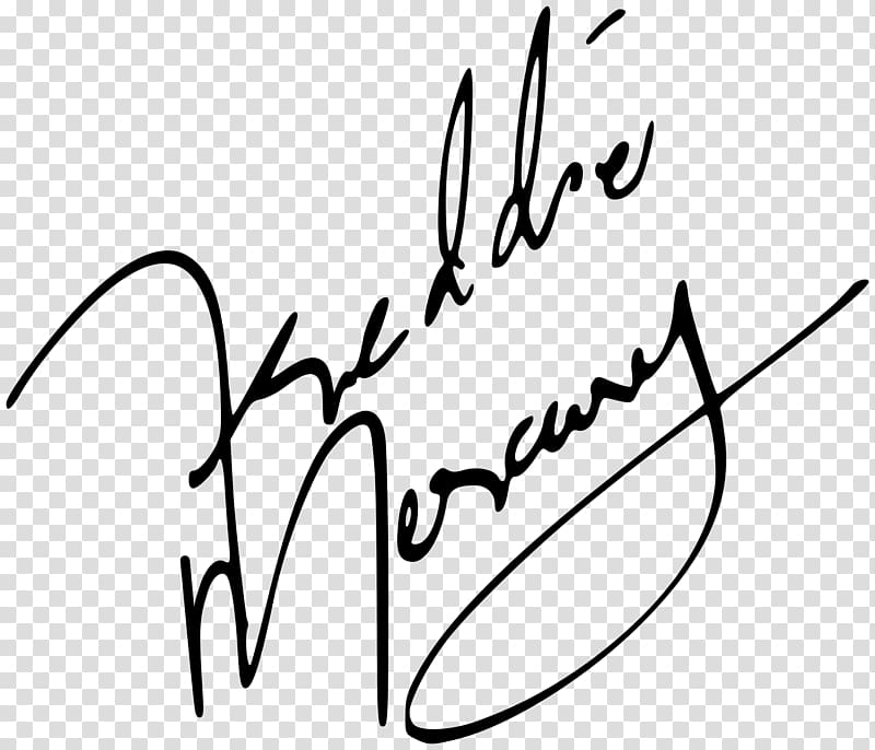 Freddie Mercury Signature transparent background PNG clipart