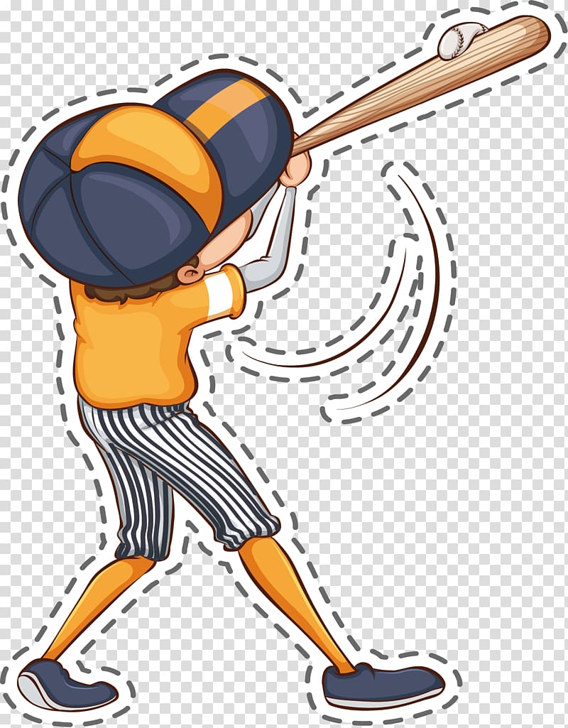 Drawing Baseball player Illustration, Baseball player transparent background PNG clipart