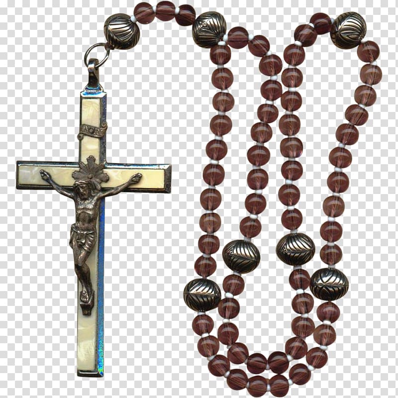 Rosary Prayer Beads Crucifix, others transparent background PNG clipart