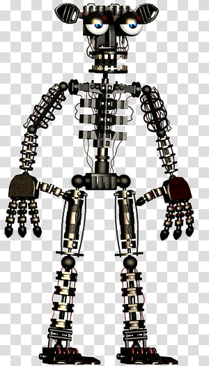 Five Nights At Freddy S 2 Endoskeleton Terminator Robot Skeleton Transparent Background Png Clipart Hiclipart - five nights at freddys 2 roblox t shirt nightmare foxy