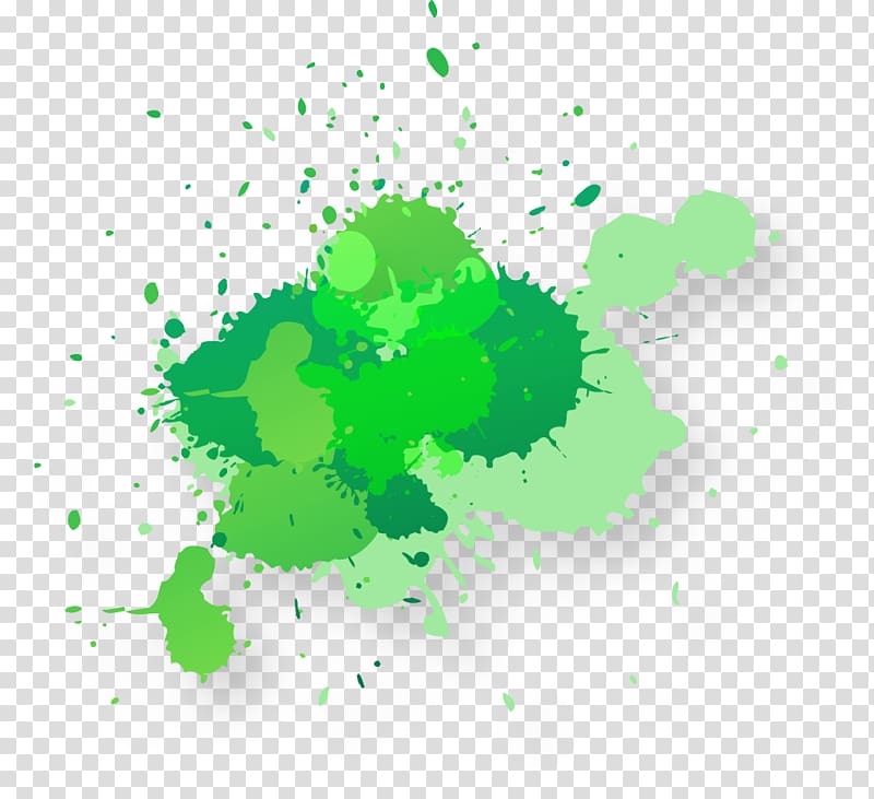 Ink Offset printing Paper, Green watercolor ink droplets transparent background PNG clipart