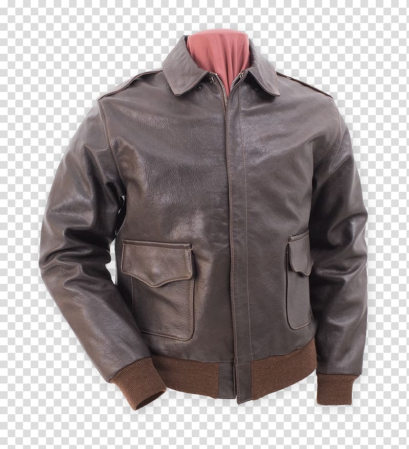Leather jacket A-2 jacket Flight jacket Seal brown, jacket transparent background PNG clipart