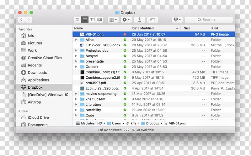macOS Sierra Dropbox macOS High Sierra Symbolic link, dropbox transparent background PNG clipart