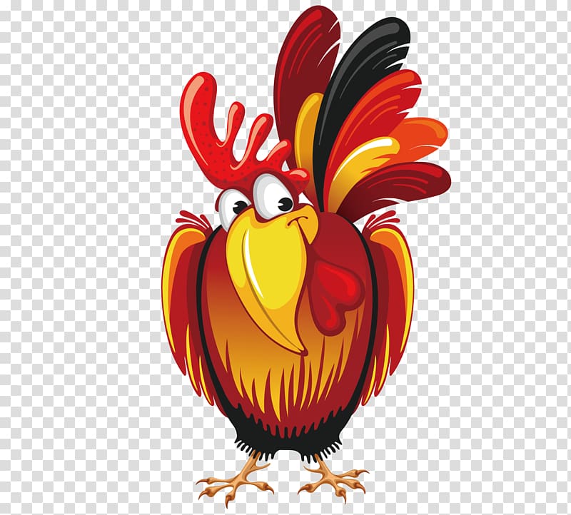 Chinese New Year Public holiday Rooster, Cartoon big cock transparent background PNG clipart