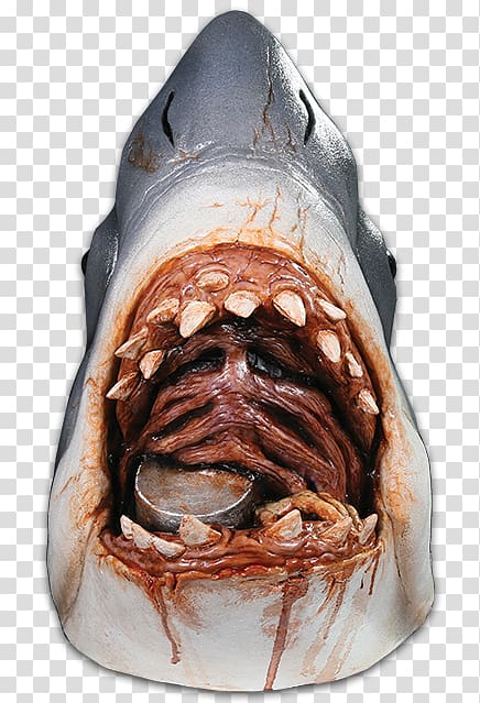Shark Jaws Bruce YouTube Mask, Steven Spielberg transparent background PNG clipart