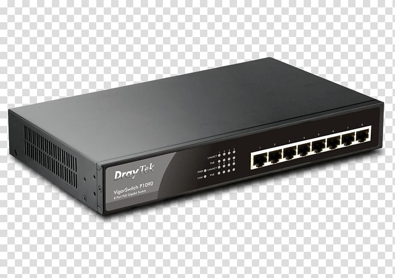 Network switch Power over Ethernet Router Gigabit Ethernet DrayTek ...