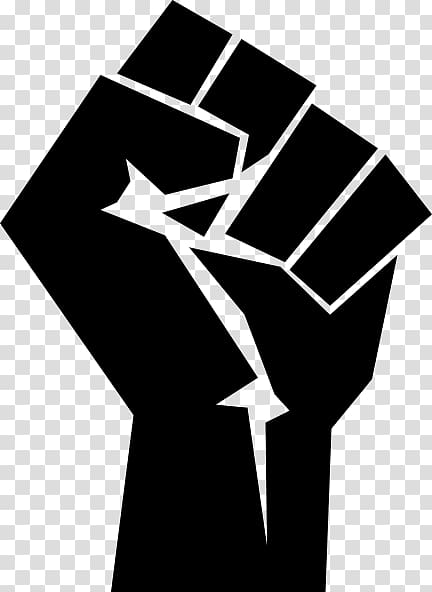 Raised fist Black Power Black Panther Party, symbol transparent background PNG clipart
