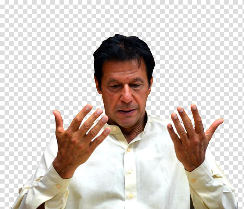 man looking at his palm, Imran Khan Pakistan Tehreek-e-Insaf, imran khan pti transparent background PNG clipart