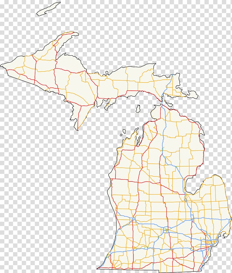 Michigan State Trunkline Highway System U.S. Route 23 in Michigan US Interstate highway system, road transparent background PNG clipart