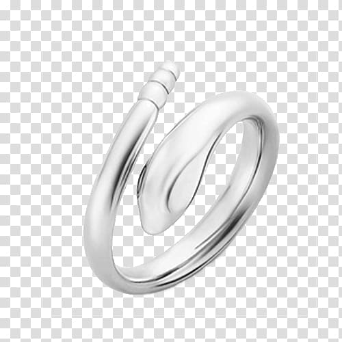 Ring Sterling silver Designer Tiffany & Co., Tiffany sterling silver snake ring transparent background PNG clipart