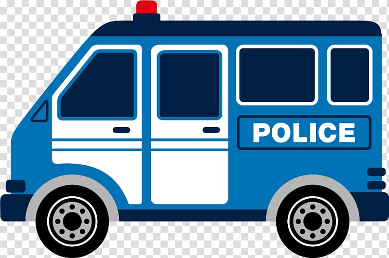 Police car Compact van, car transparent background PNG clipart