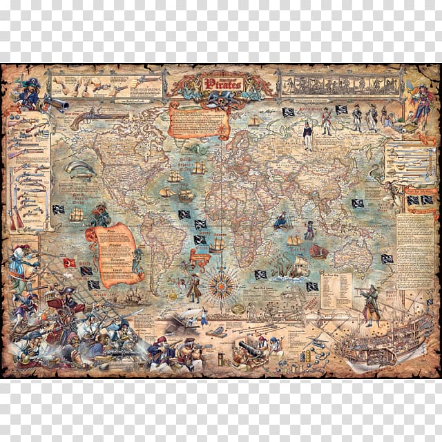 Jigsaw Puzzles Puzzle Pirates Golden Age of Piracy World Puzzle Championship, world map transparent background PNG clipart