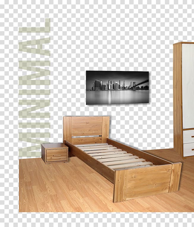 Bed frame Wood flooring Laminate flooring, wood transparent background PNG clipart