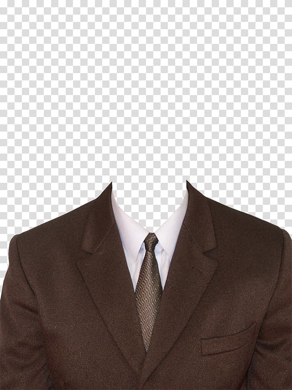Suit Formal wear Clothing Necktie, Brown collar suit transparent ...