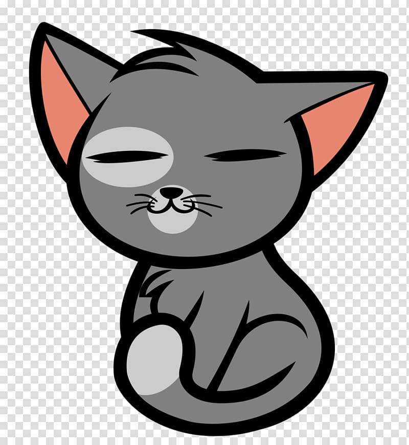 gray cat illustration, Cat Kitten Drawing Anime How to Draw Manga, Cute Cartoon Cats transparent background PNG clipart