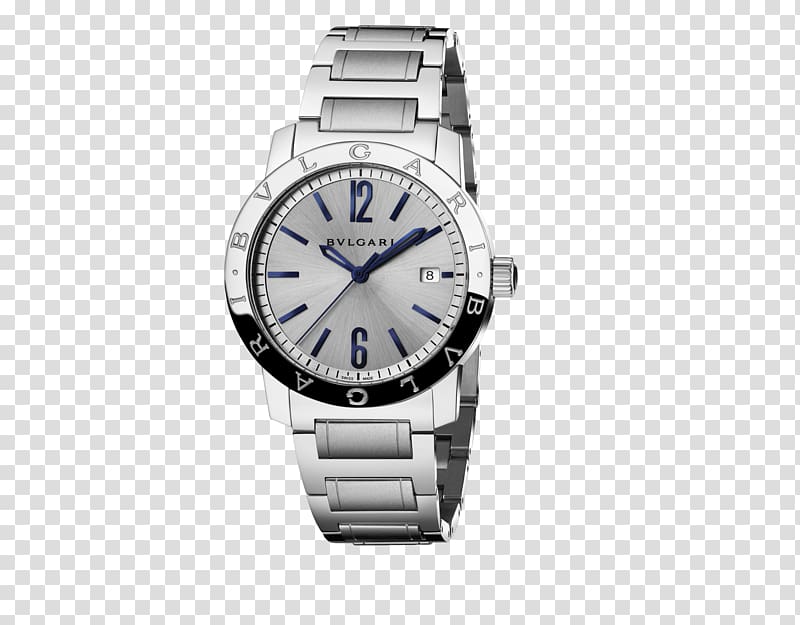 Bulgari Automatic watch Jewellery Luxury goods, Bulgari silver watch male watch transparent background PNG clipart