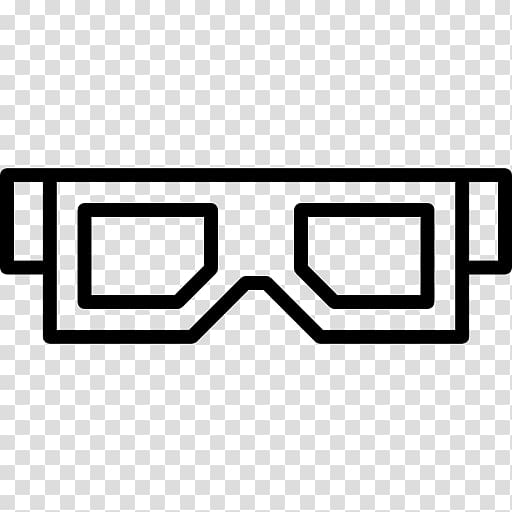 Glasses 3D film Cinema Stereoscopy, glasses transparent background PNG clipart