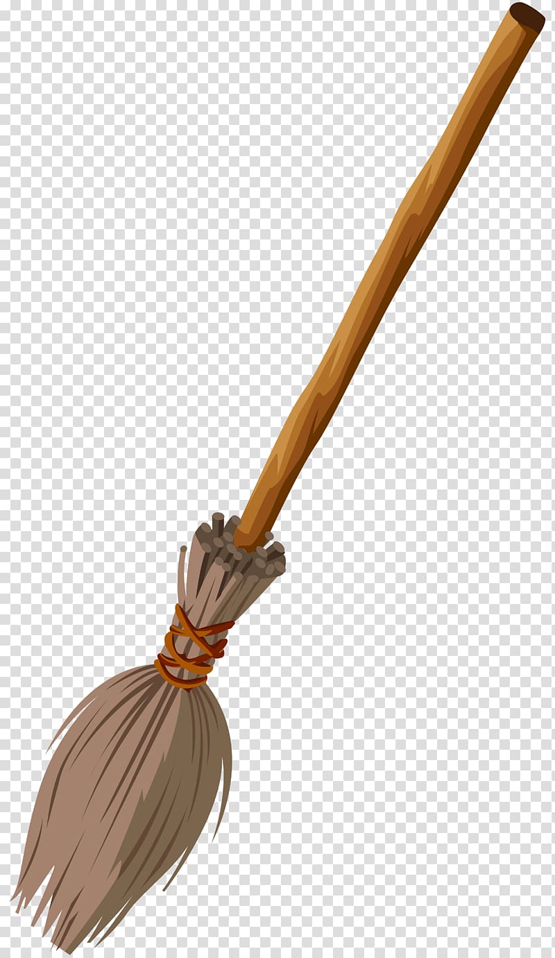 beige and gray broomstick illustration, Witch\'s broom Witchcraft , Witch Broom transparent background PNG clipart