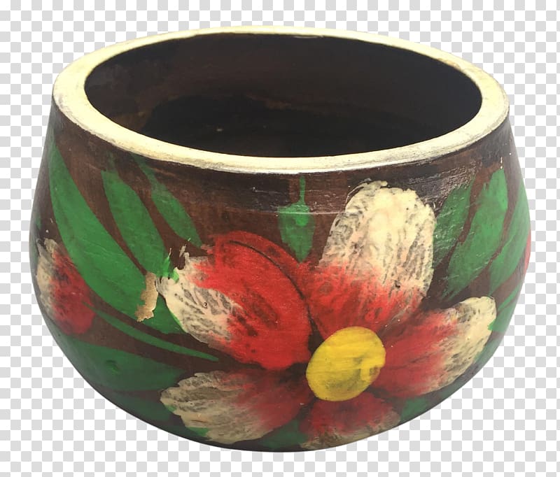 Ceramic Flowerpot Tableware Lighting, hand-painted flower pot transparent background PNG clipart