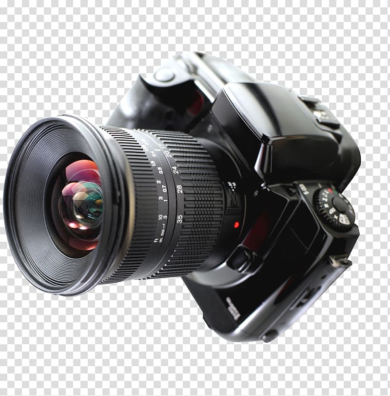 Digital camera Single-lens reflex camera Digital SLR , Camera material transparent background PNG clipart