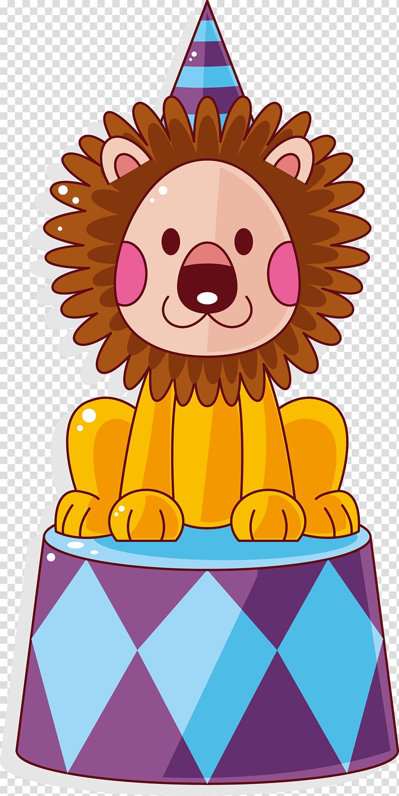 Hair tie Comb Ring Afro-textured hair, Circus lion transparent background PNG clipart