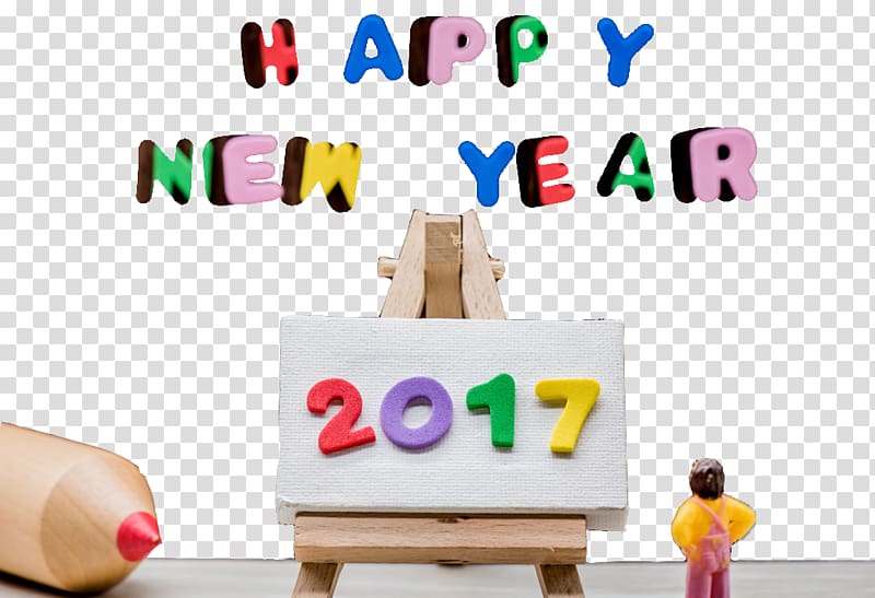 New Year Vecteur , Creative Happy New Year transparent background PNG clipart