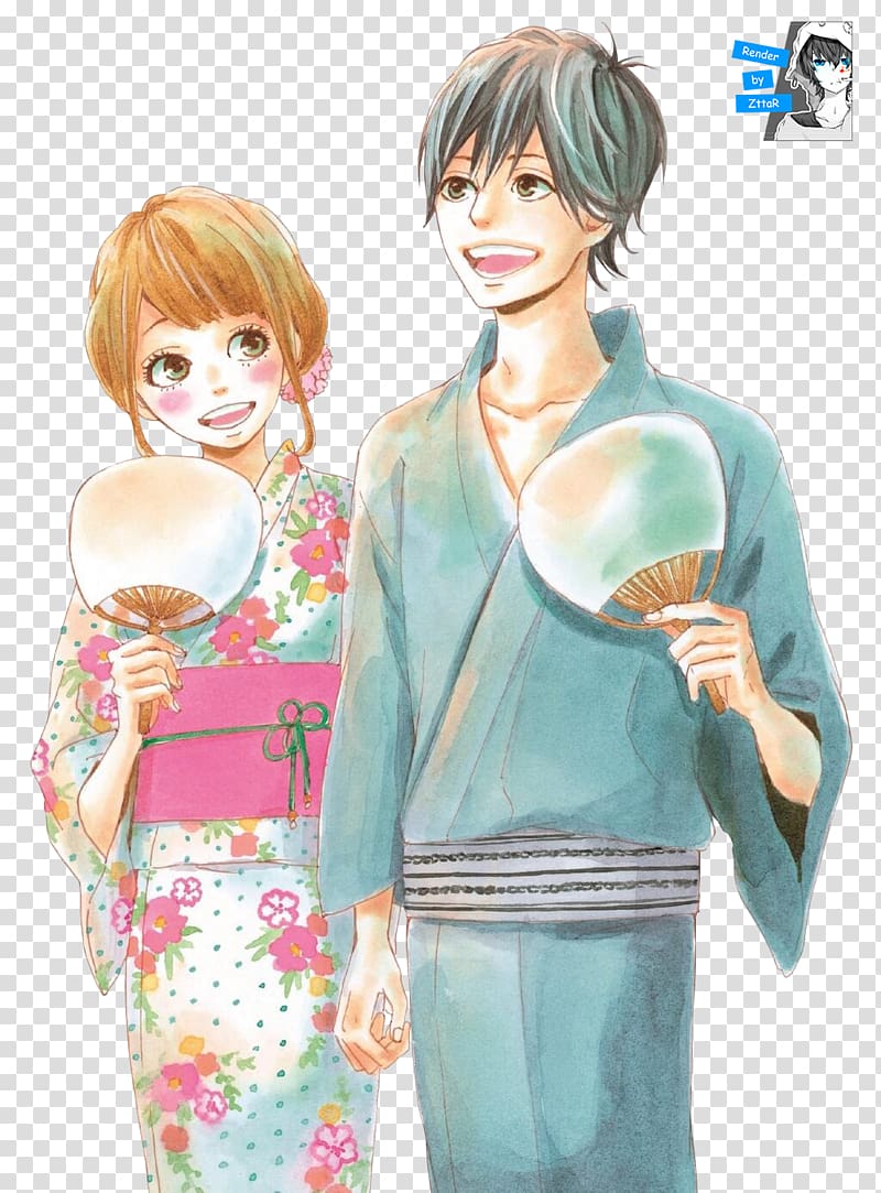 Orange Blue Spring Ride Anime Manga Kou Mabuchi, orange transparent background PNG clipart