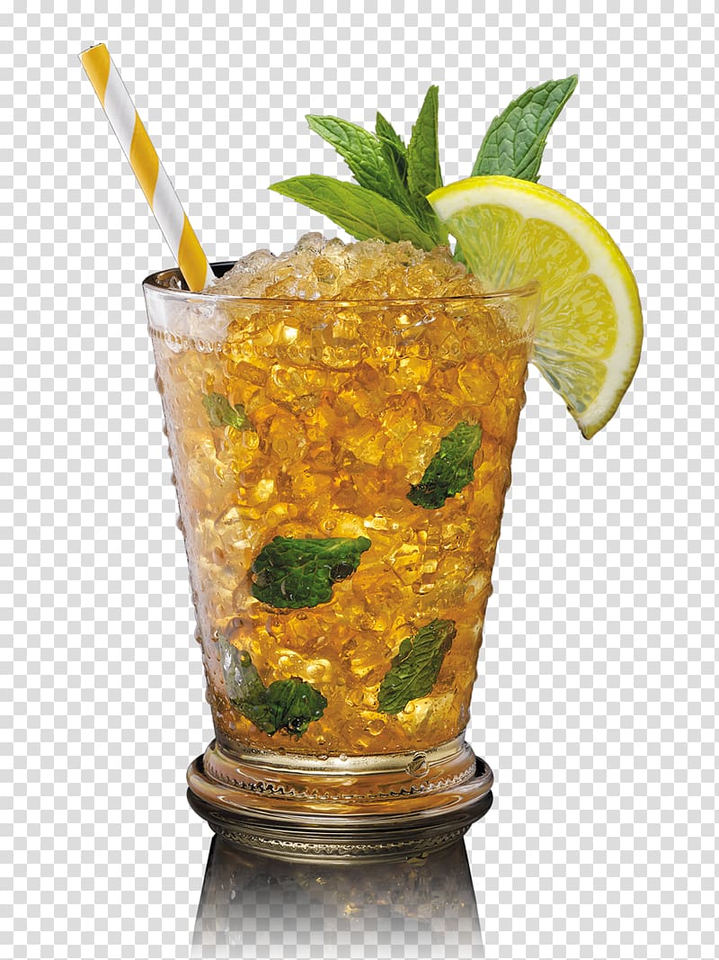 Mint julep Cocktail Maker\'s Mark Bourbon whiskey Well drink, Mint transparent background PNG clipart