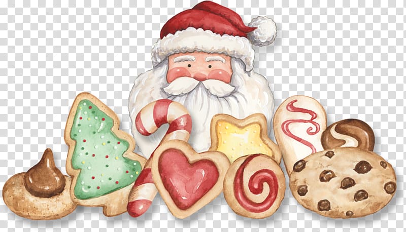 Lebkuchen Christmas cookie Santa Claus Biscuits, christmas cookies transparent background PNG clipart