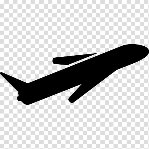 Airplane Flight Silhouette Computer Icons, plane transparent background PNG clipart
