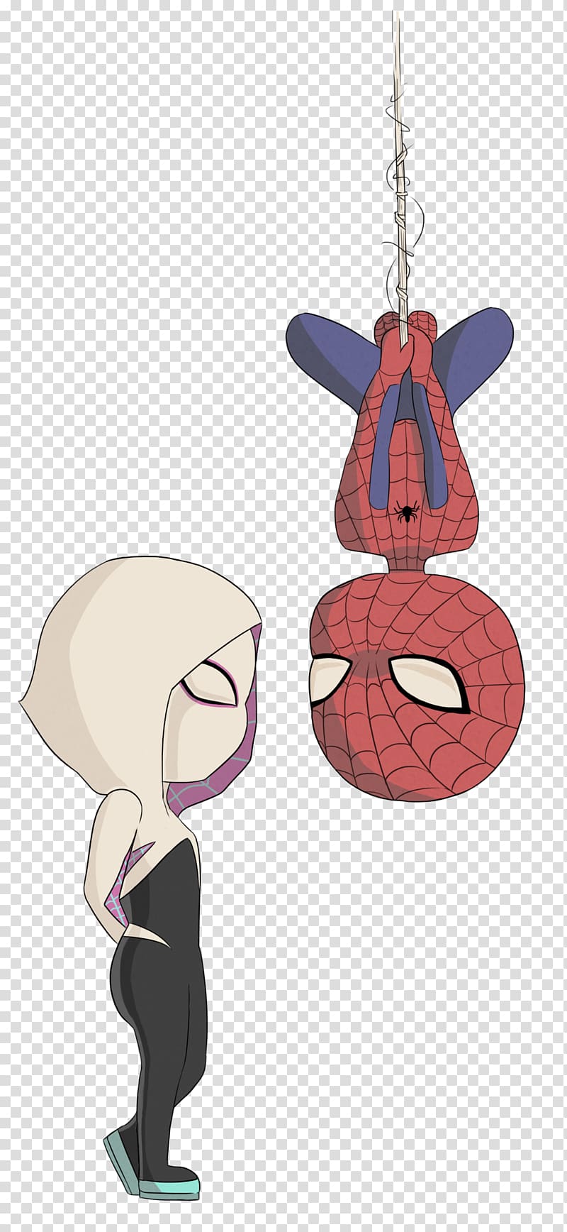 Miles Morales Spider-Woman (Gwen Stacy) Mary Jane Watson Ben Parker, Chibi transparent background PNG clipart