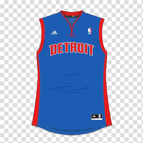 Detroit Pistons Clothing Jersey Sleeveless shirt Sportswear, detroit pistons transparent background PNG clipart