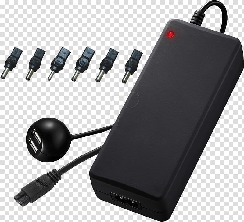 Laptop AC adapter Battery charger Power Converters Electronics, USB transparent background PNG clipart