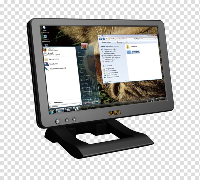 Computer Monitors Touchscreen Liquid-crystal display Output device VGA connector, USB transparent background PNG clipart