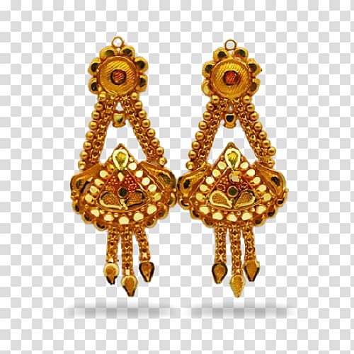 Earring Gold Jewellery, ear transparent background PNG clipart