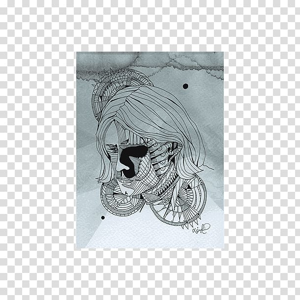 Skull Jaw Sketch, skull transparent background PNG clipart