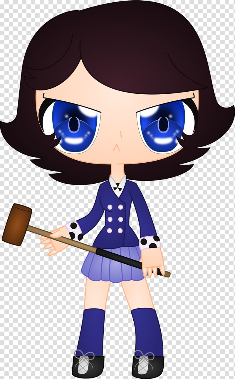Black hair Figurine Character , heathers dead girl walking transparent background PNG clipart
