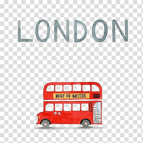 London Autobus de Londres, London transparent background PNG clipart