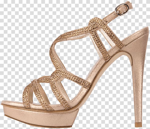 Sandal High-heeled shoe Fashion Sequin, sandal transparent background PNG clipart