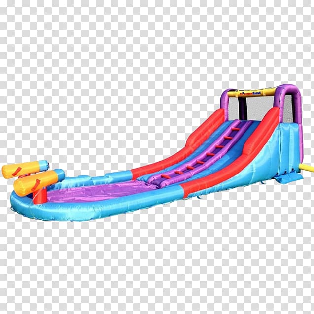 Inflatable Bouncers Water slide Game, water transparent background PNG clipart