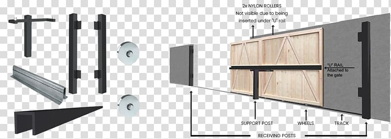 Gate Door handle Fence Architectural engineering, sliding gate transparent background PNG clipart