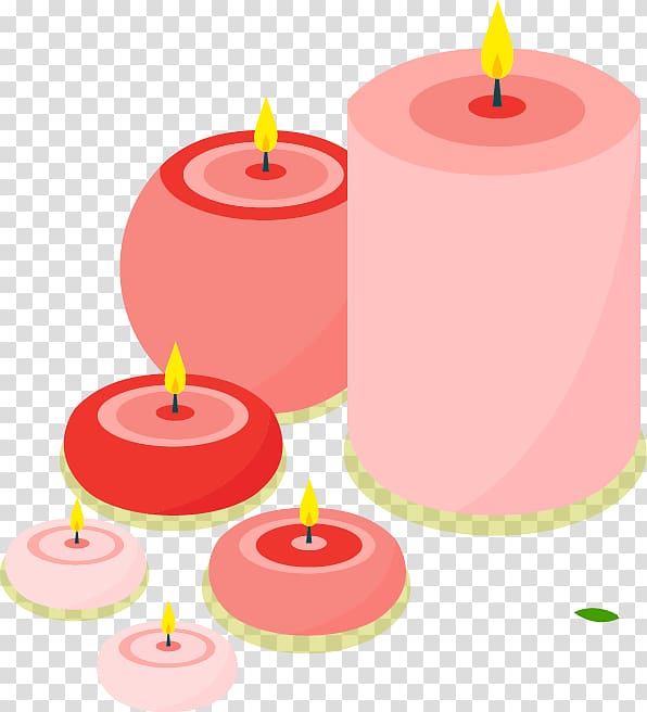 Cartoon Drawing Illustration, cartoon Pink Candle transparent background PNG clipart
