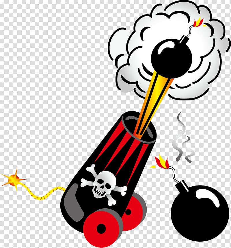 Piracy , Pirate gunpowder cannon ammunition transparent background PNG clipart