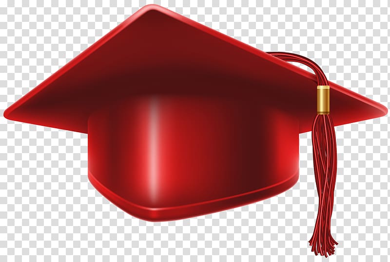 of red mortar board, Red, Red Graduation Cap transparent background PNG clipart