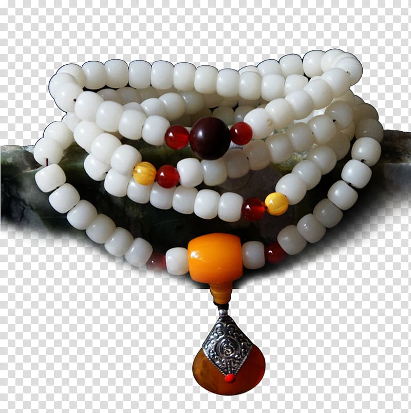 Buddhist prayer beads Necklace Taobao Tmall, necklace transparent background PNG clipart